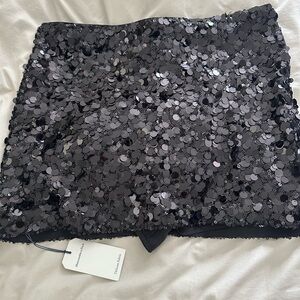 Abercrombie & Fitch Black Sequin Mini Skirt